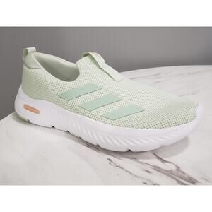 NEW‎ NO BOX -SIZE 7.5 Adidas Cloudfoam Move Lounger Linen Green Powder Coral